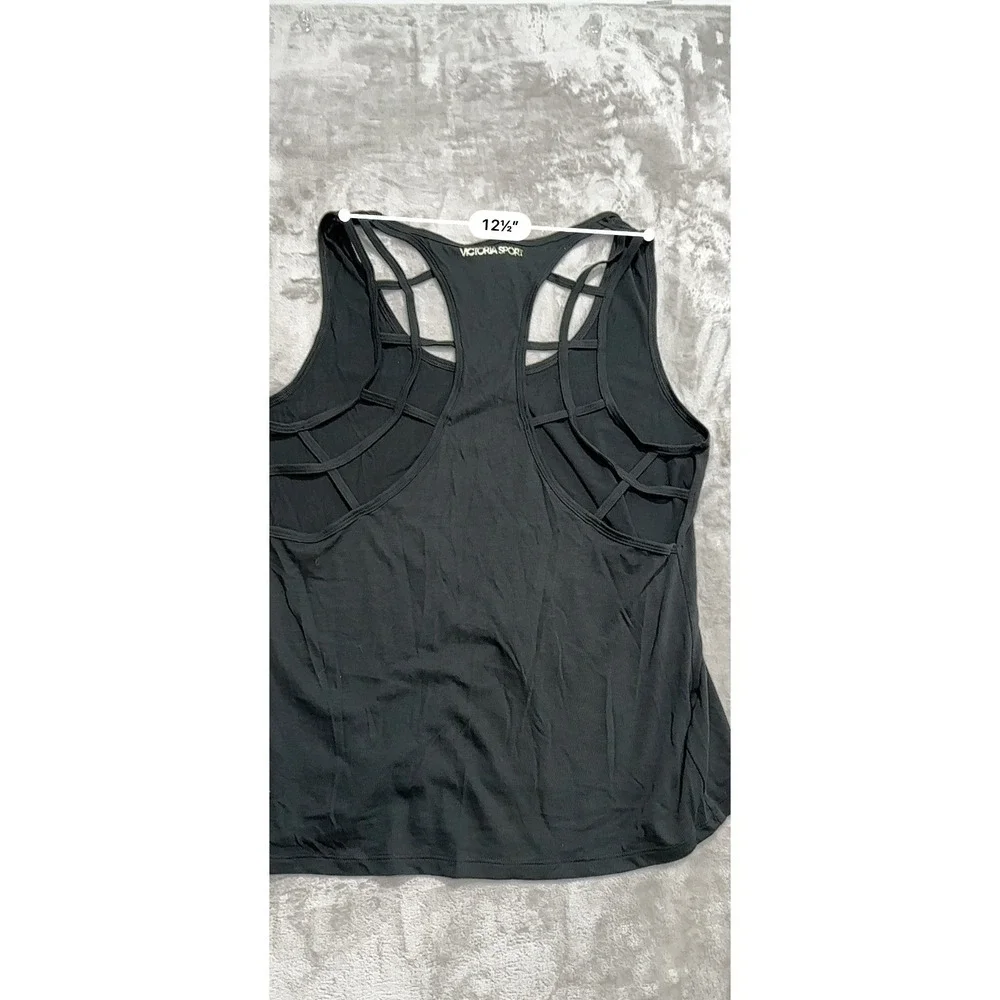 Victoria Sport Racerback Tank Womens Size Medium Black Active‎ Wear Exercise NWT